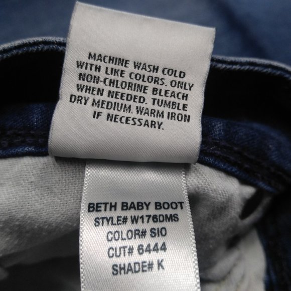 Hudson Beth Baby Bootcut Jean 27 Stretch Flap C412 - Picture 6 of 6